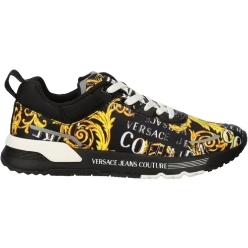 Sneakers Black , male, Sizes: 6 UK, 7 UK - Versace - Modalova