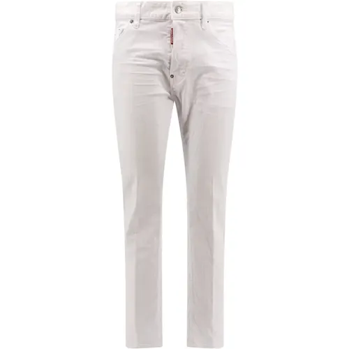 Trousers with Button Closure , male, Sizes: M, XL, 2XL, S - Dsquared2 - Modalova
