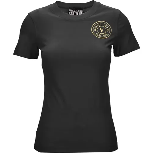 Stilvolle T-Shirts und Polos , Damen, Größe: L - Versace Jeans Couture - Modalova