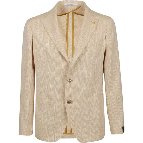 Sport Jacket, Elevate Your Style with Q1029 Giallo/Oro , male, Sizes: L, XL, M - Tagliatore - Modalova