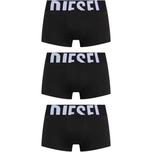 Three-pack of boxer briefs with logo , male, Sizes: 2XL, XL, XS, S - Diesel - Modalova