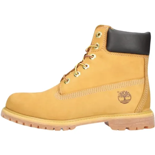 Premium Camel Leder Stiefeletten , Damen, Größe: 39 EU - Timberland - Modalova