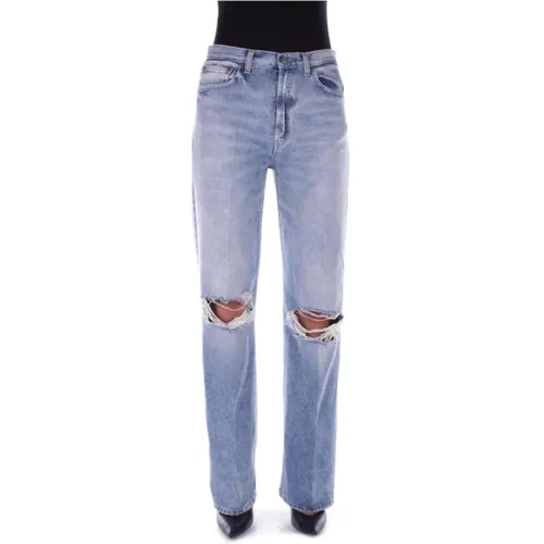 Denim Jeans with Logo Back Pocket , female, Sizes: W24, W25, W28 - Dondup - Modalova