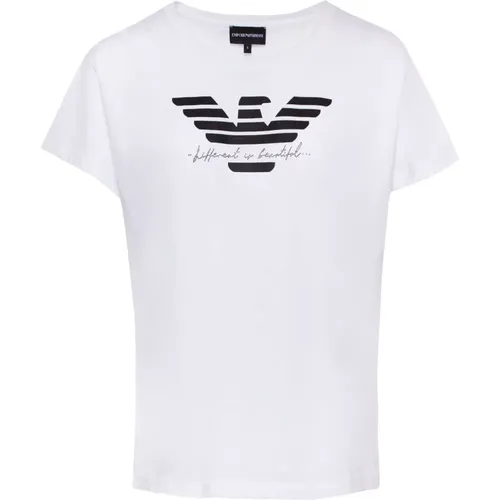 Logo-print Cotton T-shirt , female, Sizes: S, M, XS - Emporio Armani - Modalova