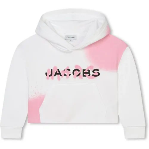 Weißer Baumwoll-Logo-Hoodie-Pullover - Marc Jacobs - Modalova