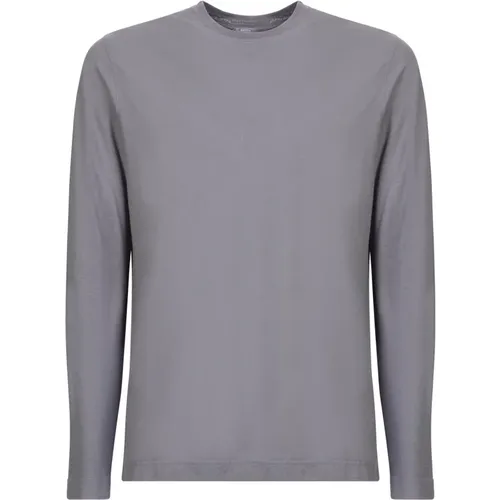 Grey Ice Cotton T-shirt , male, Sizes: 2XL, M - Zanone - Modalova