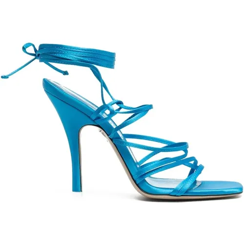 Azure Lace-Up High Heel Sandals , female, Sizes: 4 1/2 UK - The Attico - Modalova