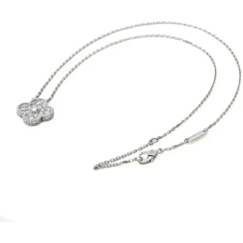 Pre-owned White Gold necklaces , female, Sizes: ONE SIZE - Van Cleef & Arpels Pre-owned - Modalova
