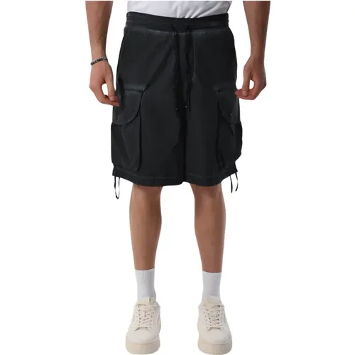 Cargo Bermuda shorts with elastic waist , male, Sizes: M, L, XL - A Paper Kid - Modalova