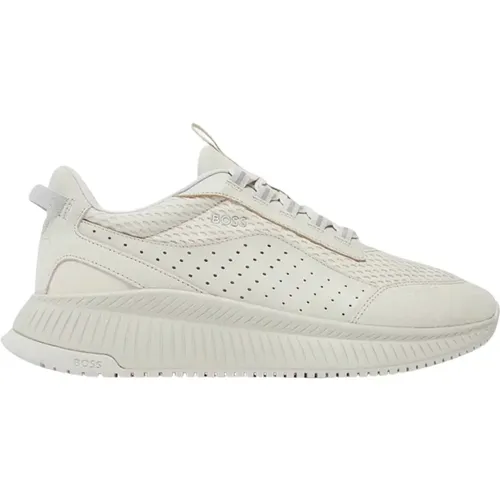 Hybrid Sneakers in Mixed Materials , male, Sizes: 8 UK, 10 UK, 11 UK, 9 UK - Boss - Modalova