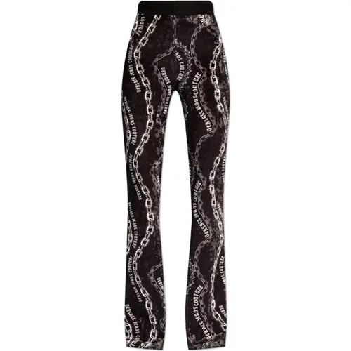 Pants with Pattern , female, Sizes: 2XS - Versace Jeans Couture - Modalova