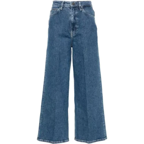 High Rise Wide Ankle Jeans , Damen, Größe: W27 - Calvin Klein - Modalova