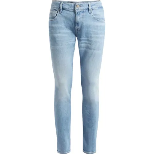 Jeans Skinny-Fit-Jeans Miami mit Label-Patch im 5-Pocket Style , Herren, Größe: W34 - Guess - Modalova
