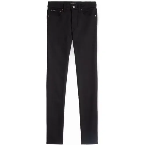 Schwarze Gerades Jeans Casual Stil , Damen, Größe: W29 - Polo Ralph Lauren - Modalova