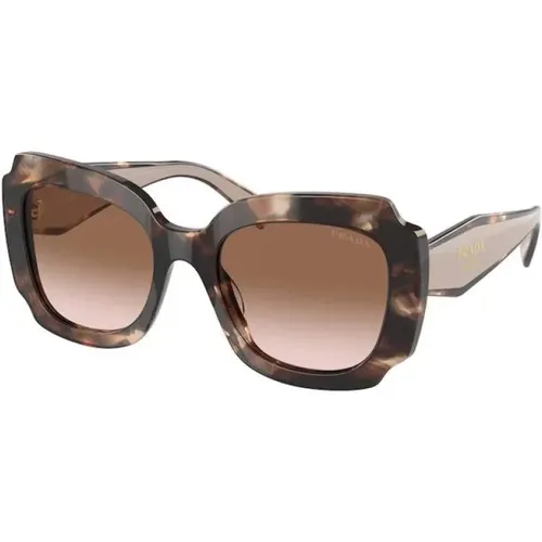 Stylish Sunglasses with Havana Frame , female, Sizes: 52 MM - Prada - Modalova