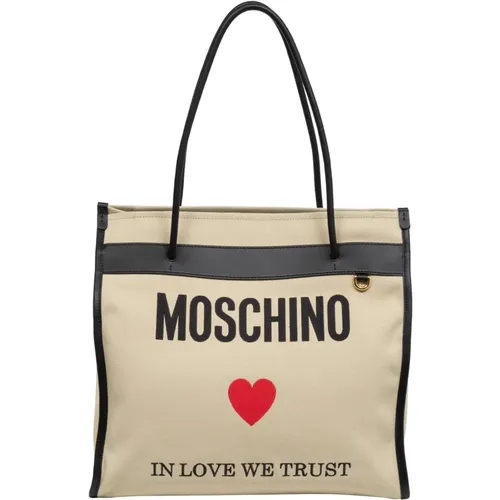 Einfache Logo Tote Bag Moschino - Moschino - Modalova