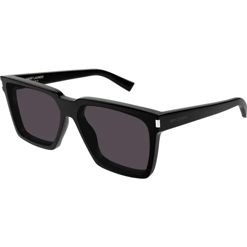 Schwarze Sonnenbrille SL 610/F - Saint Laurent - Modalova