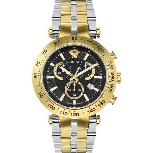 Bold Chrono Men's Watch , male, Sizes: ONE SIZE - Versace - Modalova