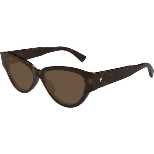 Stylische Sonnenbrille Bv1319S Farbe 002 , Damen, Größe: 56 MM - Bottega Veneta - Modalova