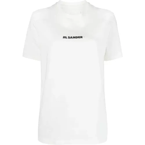 Logo-print T-shirt , female, Sizes: XS, L - Jil Sander - Modalova