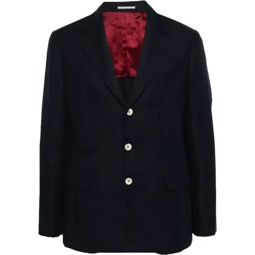 Blazer , male, Sizes: L, M - BRUNELLO CUCINELLI - Modalova