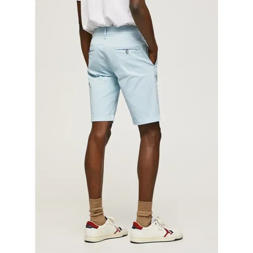Blaue Chino Bermuda Shorts , Herren, Größe: W38 - Pepe Jeans - Modalova
