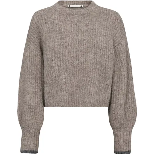 Rib O-Knit Pullover in Walnuss - Co'Couture - Modalova