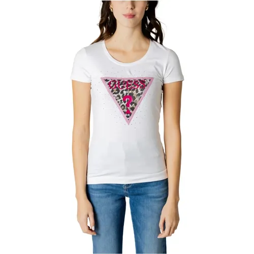 Frühling Dreieck Damen T-Shirt , Damen, Größe: XL - Guess - Modalova