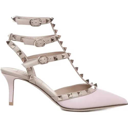 Rockstud Pumps in Smooth Leather , female, Sizes: 2 UK - Valentino Garavani - Modalova