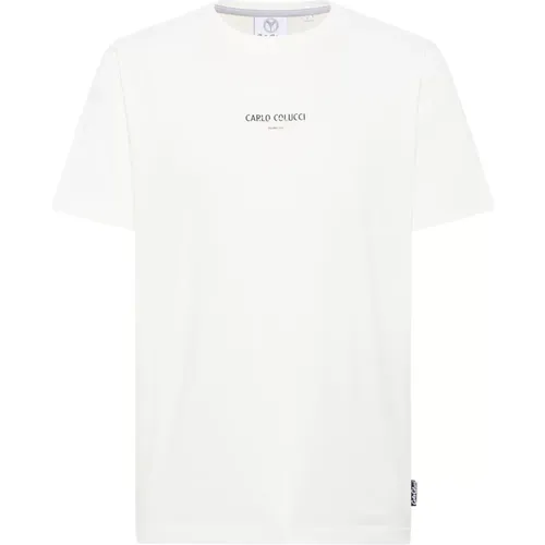 Casual Basic Line T-Shirt , Herren, Größe: 4XL - carlo colucci - Modalova