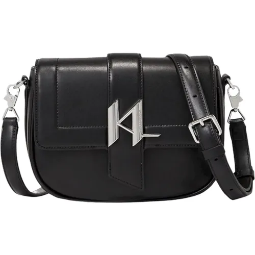 Brown Leather Cross Body Bag , female, Sizes: ONE SIZE - Karl Lagerfeld - Modalova