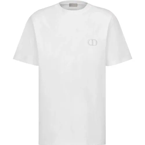 Christian CD Icon Regular Fit T-shirt , male, Sizes: 2XL - Dior - Modalova