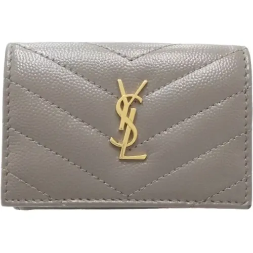 Pre-owned Leather wallets , female, Sizes: ONE SIZE - Yves Saint Laurent Vintage - Modalova