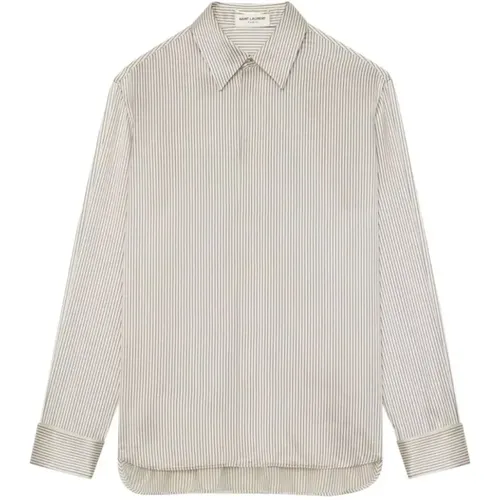 Striped shirt , female, Sizes: M - Saint Laurent - Modalova