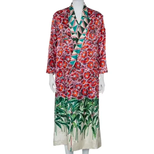 Pre-owned Silk outerwear , female, Sizes: L - Gucci Vintage - Modalova