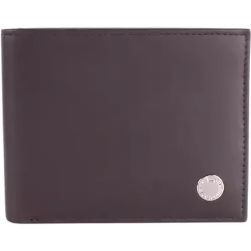 Braune Lederbrieftasche mit RFID-Sicherheit , unisex, Größe: ONE Size - Harmont & Blaine - Modalova