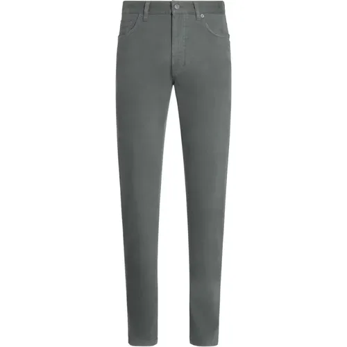 Cotton trousers , male, Sizes: W36 - Ermenegildo Zegna - Modalova