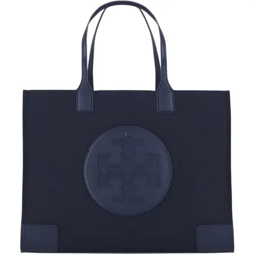 Blaue Einkaufstasche mit Henkeln , Damen, Größe: ONE Size - TORY BURCH - Modalova