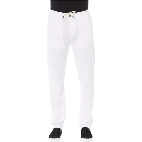 Cotton Drawstring Chino Trousers , male, Sizes: W30, W38, W40, W36, W34, W32 - Baldinini - Modalova