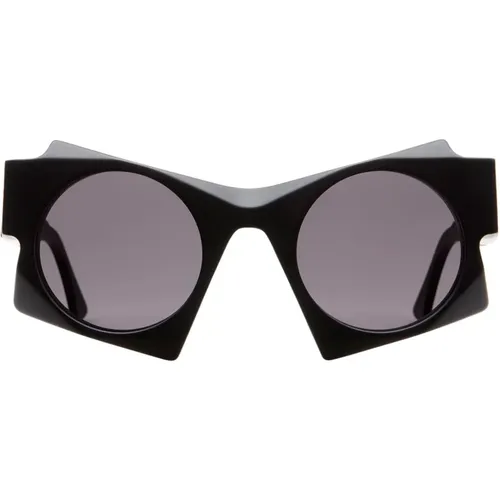 Matte Cat-Eye Sunglasses , female, Sizes: ONE SIZE - Kuboraum - Modalova
