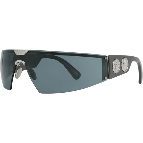 Schwarze Herren-Sonnenbrille Mono Linse - Roberto Cavalli - Modalova