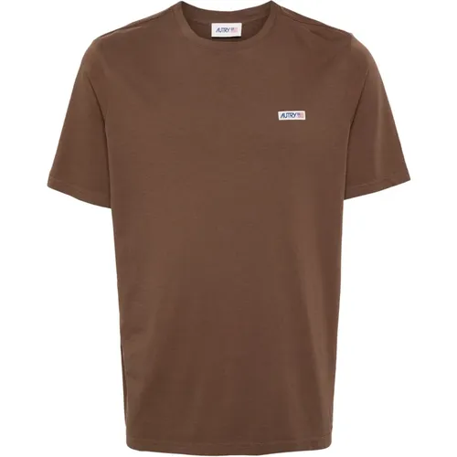 T-shirts and Polos with Logo Patch , male, Sizes: L, M, 2XL, S, XL - Autry - Modalova