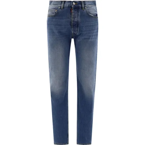 Jeans mit besticktem Logo , Herren, Größe: W32 - Maison Margiela - Modalova