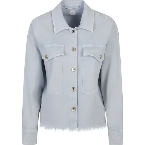 Light Cotton Jacket , female, Sizes: S - Eleventy - Modalova