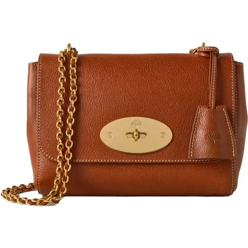 Lily Oak NVT Leather Chain Bag , female, Sizes: ONE SIZE - Mulberry - Modalova