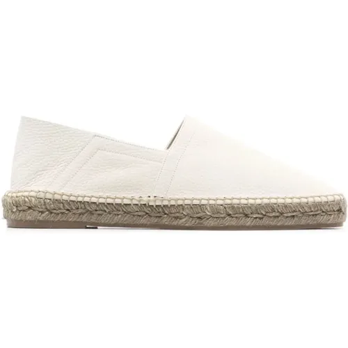 Grained leather espadrilles , male, Sizes: 11 UK - Tom Ford - Modalova