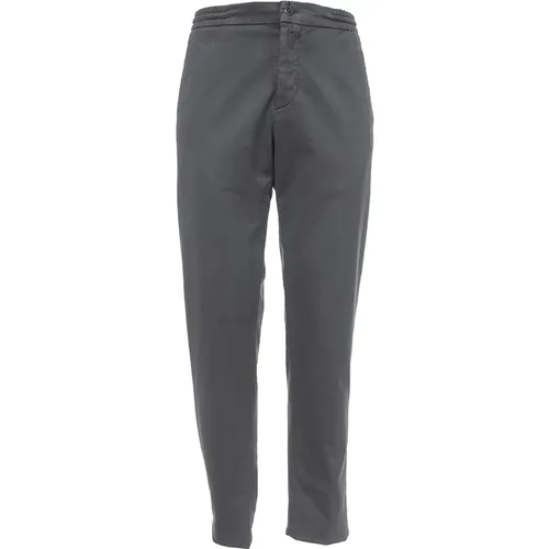 Adjustable Waist Elastic Pantalaccio , male, Sizes: W33, W35, W32, W34, W36 - Kiton - Modalova