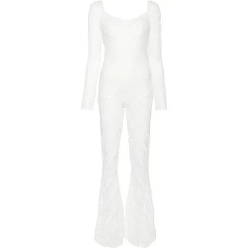 Weißer Natürlicher Jumpsuit Zaray , Damen, Größe: M - Charo Ruiz Ibiza - Modalova