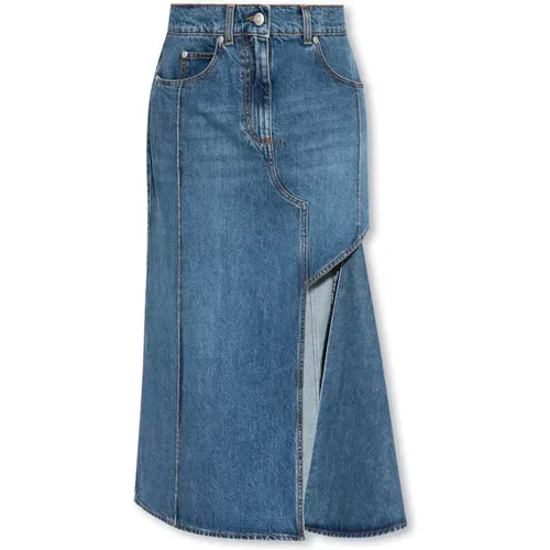 Denim skirt , female, Sizes: S, XS, M - alexander mcqueen - Modalova