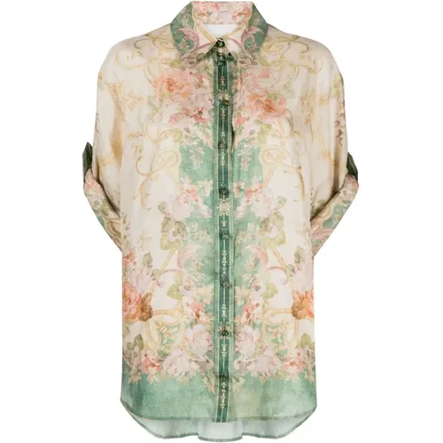 Floral Shirt , female, Sizes: M, XS, L - Zimmermann - Modalova